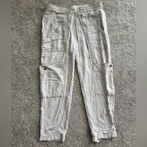 Feeling good Free People linen blend utility pants